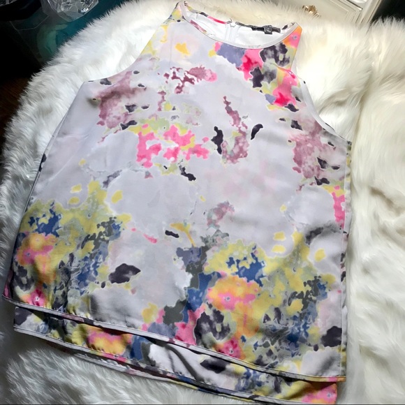 Tops - Abstract floral blouse Tops - Abstract floral blouse